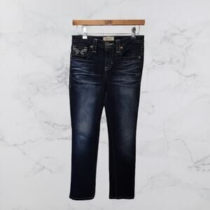 Big Star "The Maddie" Size 26 EUC Blue denim white stitching